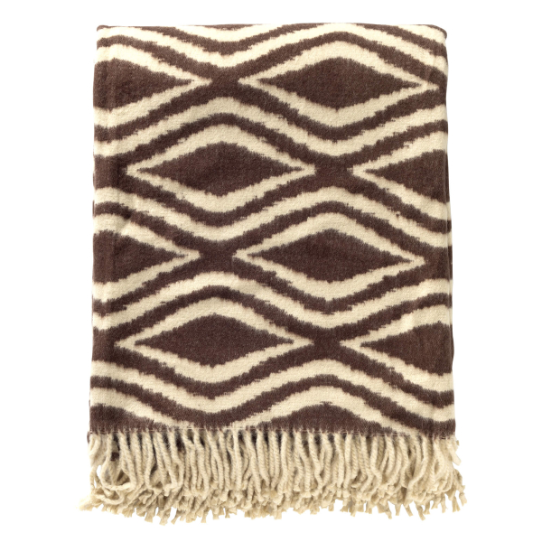 Hoii Plaid 'Amorella' 150 x 200 cm Chocolate Martini - Braun